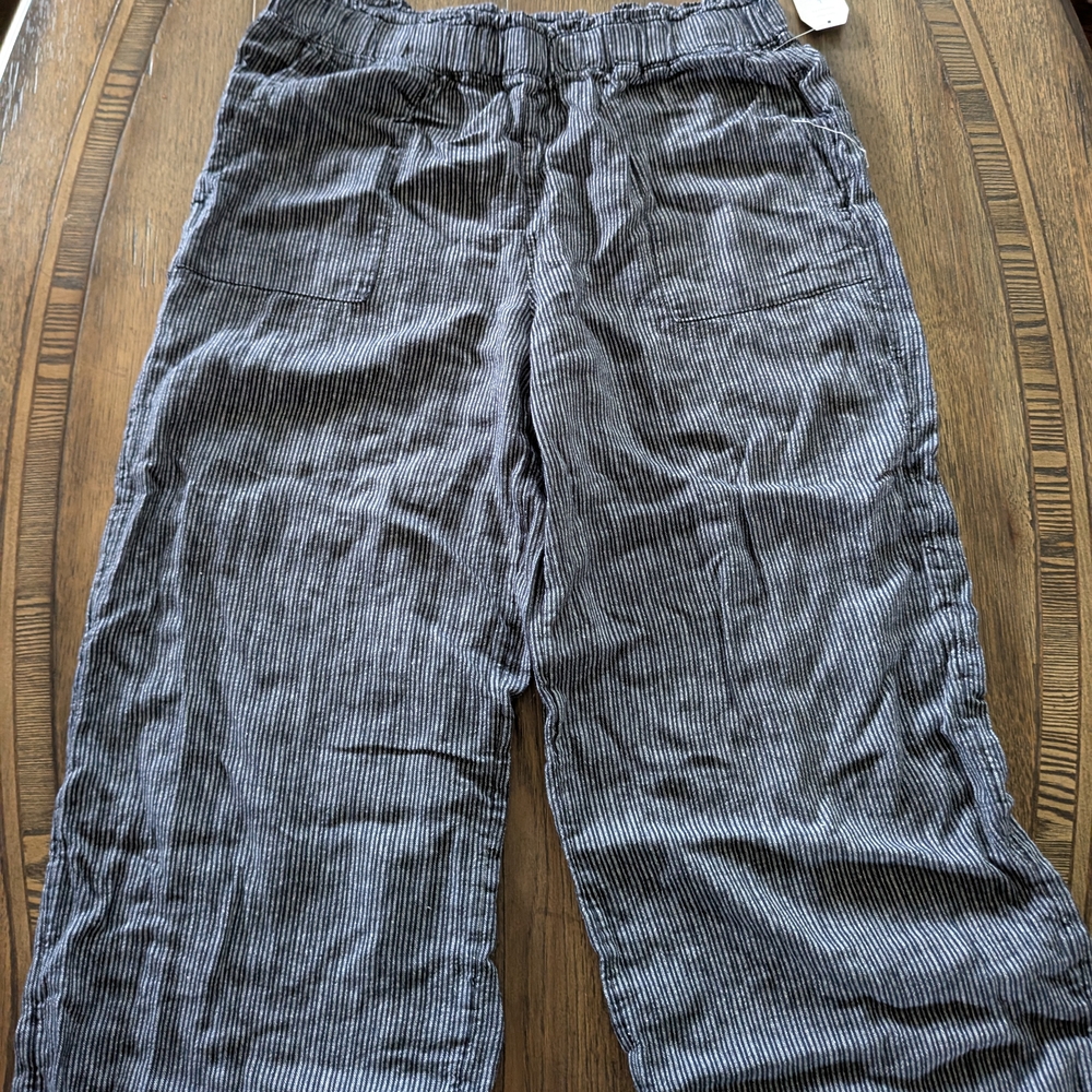 Women's Black Striped Pants